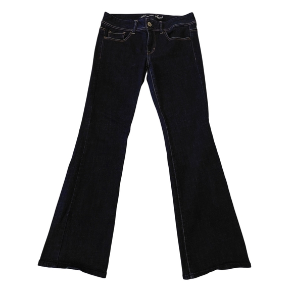 American Eagle Blue Flare Wide Leg Jeans - Picture 1 of 8